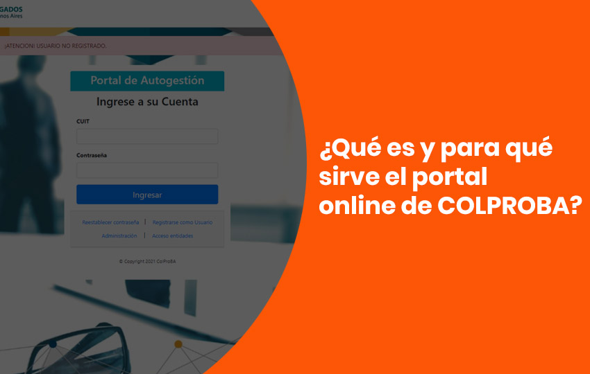 ¿Qué es y para qué sirve el portal online de COLPROBA