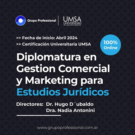 Diplomatura en Gestión Comercial y Marketing para Estudios Jurídicos